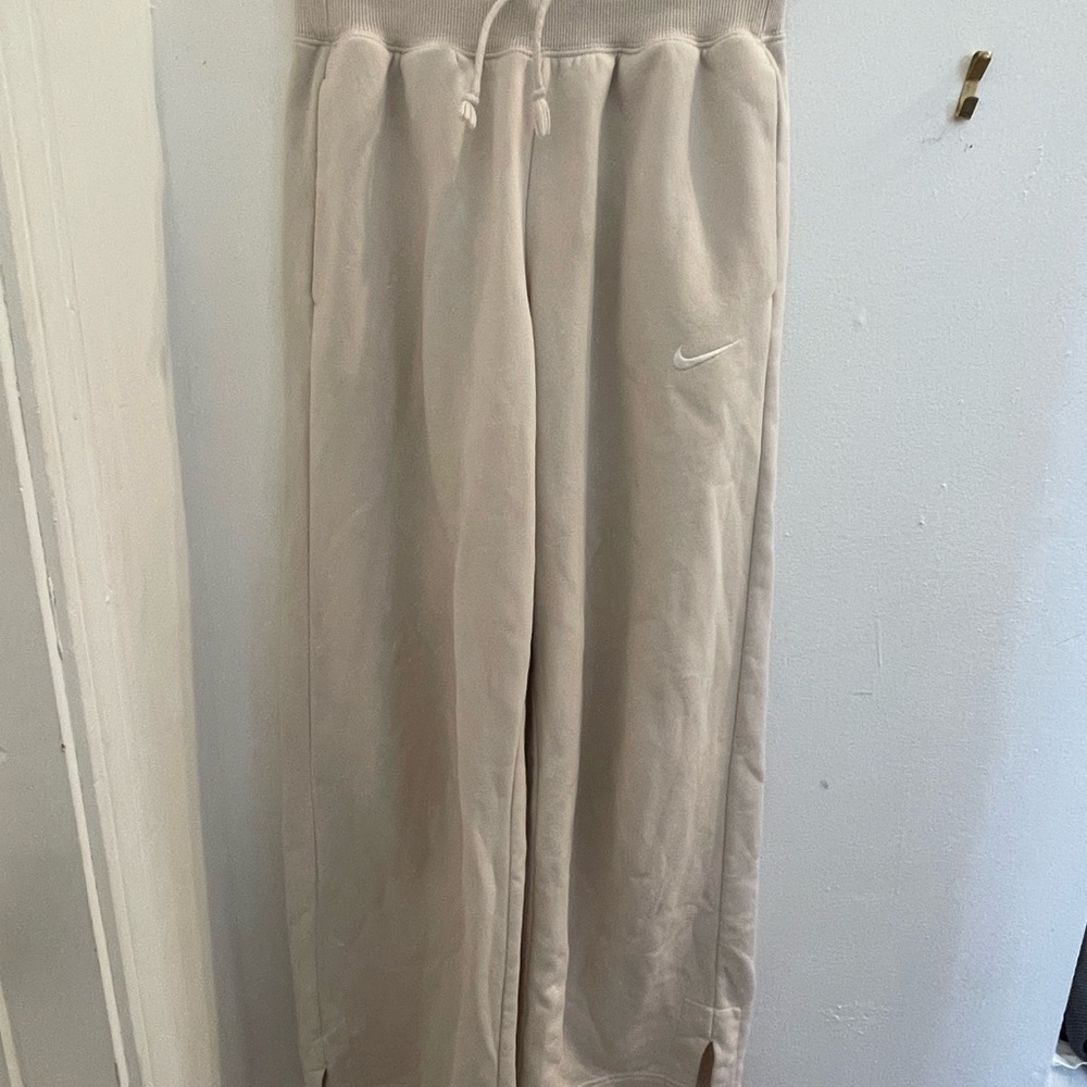 Nike Women’s Beige Wide Leg Sweatpants